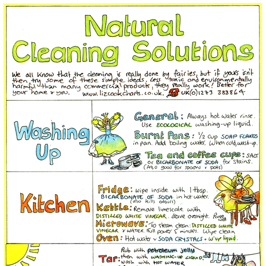 Buy one get one free - Mix and Match items of the same value - Natural Cleaning Solutions Chart