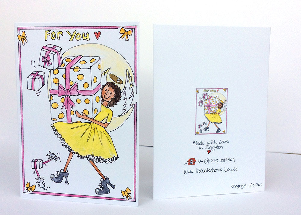 G. "Present Angel" Card (Yellow)