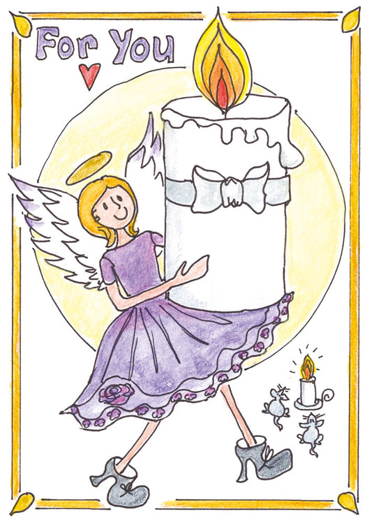 D. "Candle Angel" Card (Purple)